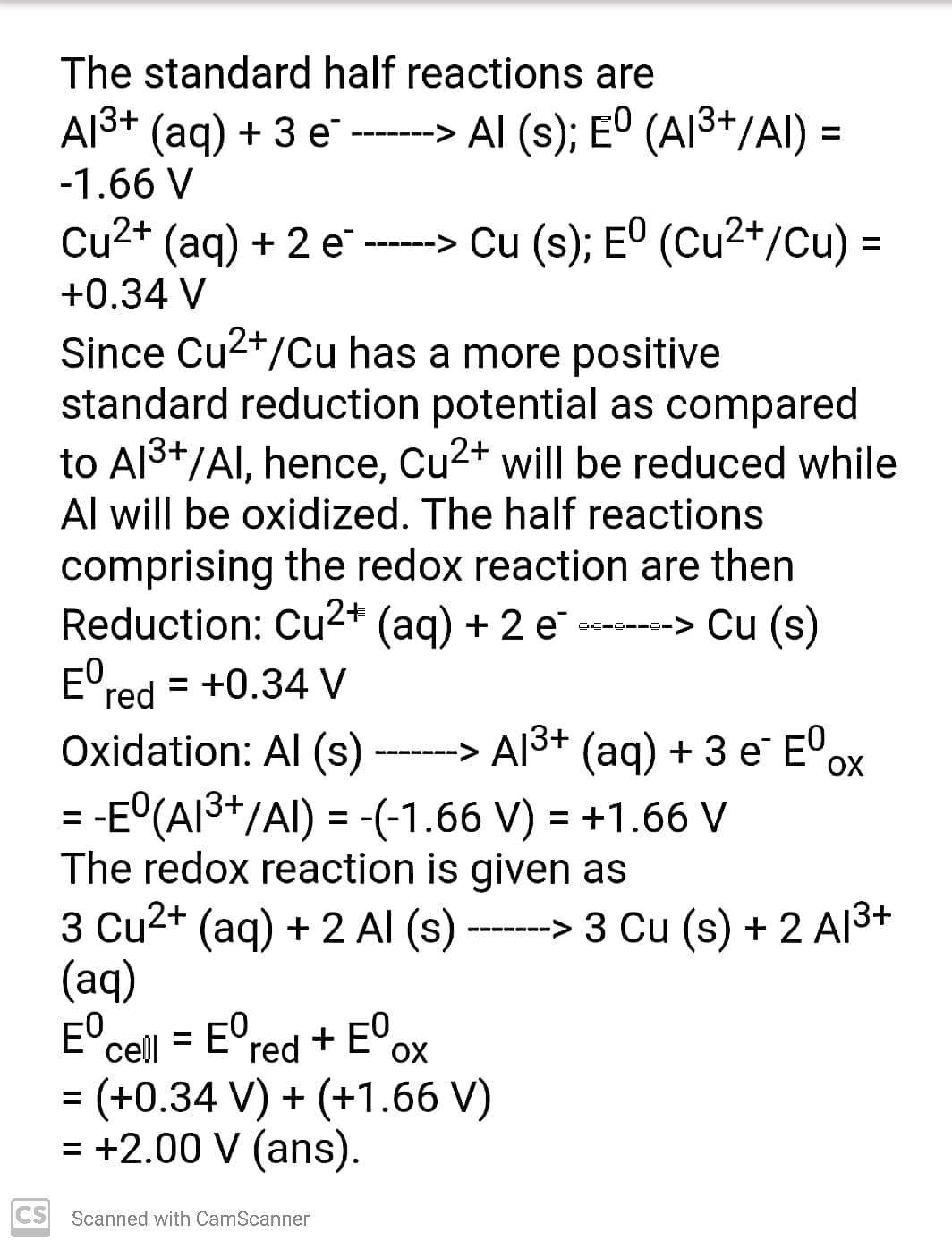 Chemistry homework question answer, step 1, image 1